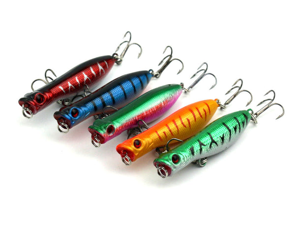HENGJIA 30pcs fishing lure set Mixed models fishing bait 30 colors plastic hard bait fishing tackle