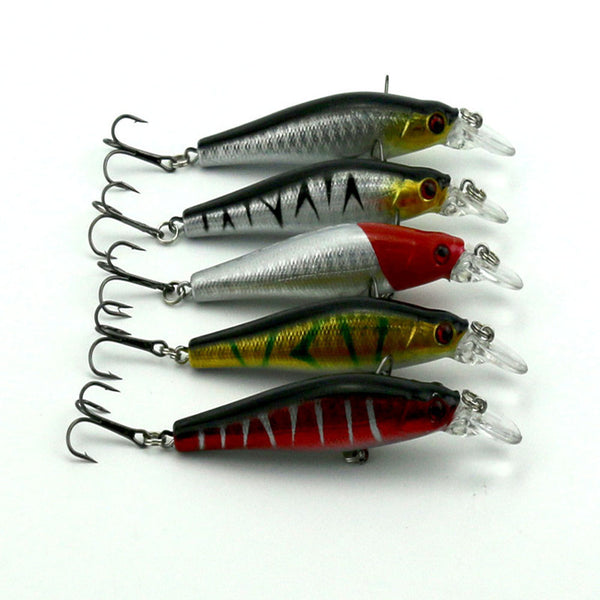 HENGJIA 30pcs fishing lure set Mixed models fishing bait 30 colors plastic hard bait fishing tackle