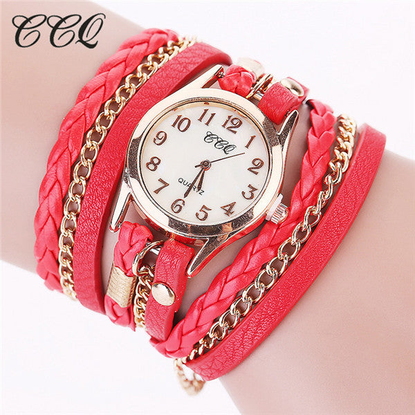 Wrist Watch Leather Bracelet