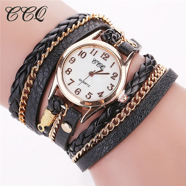 Wrist Watch Leather Bracelet