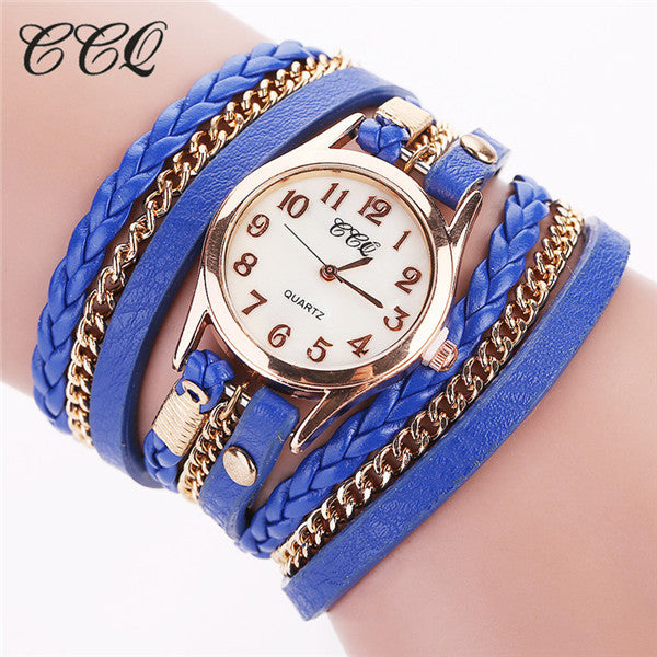 Wrist Watch Leather Bracelet