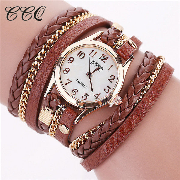 Wrist Watch Leather Bracelet