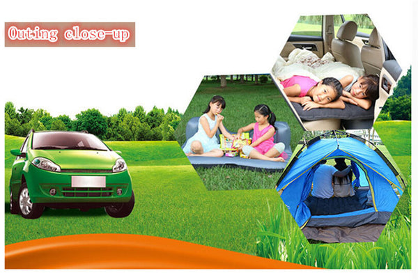 Universal car backseat mattress inflatable bed with electric pump
